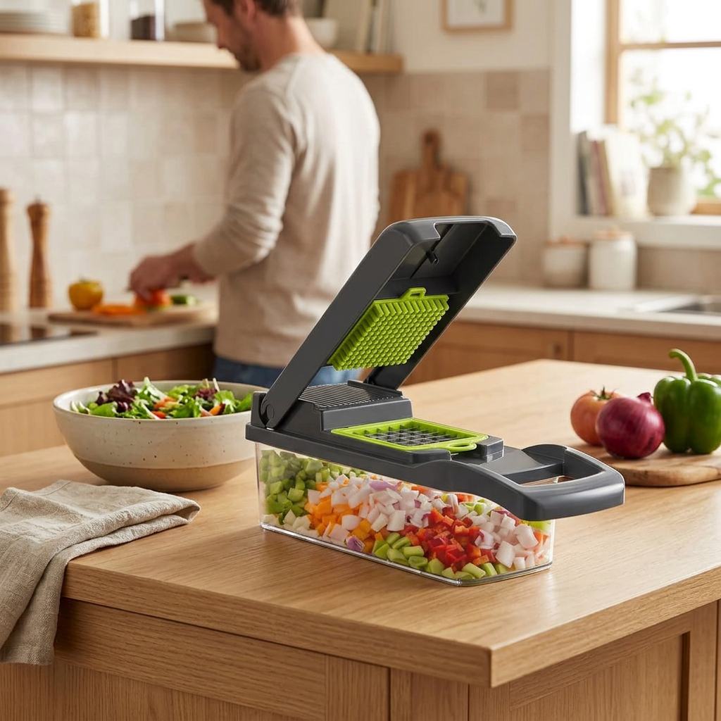 Slicer in a home-kitchen lifestyle setting