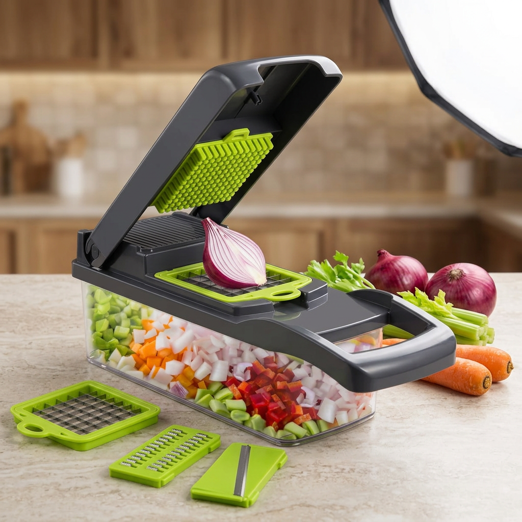 Slicer on a clean kitchen counter